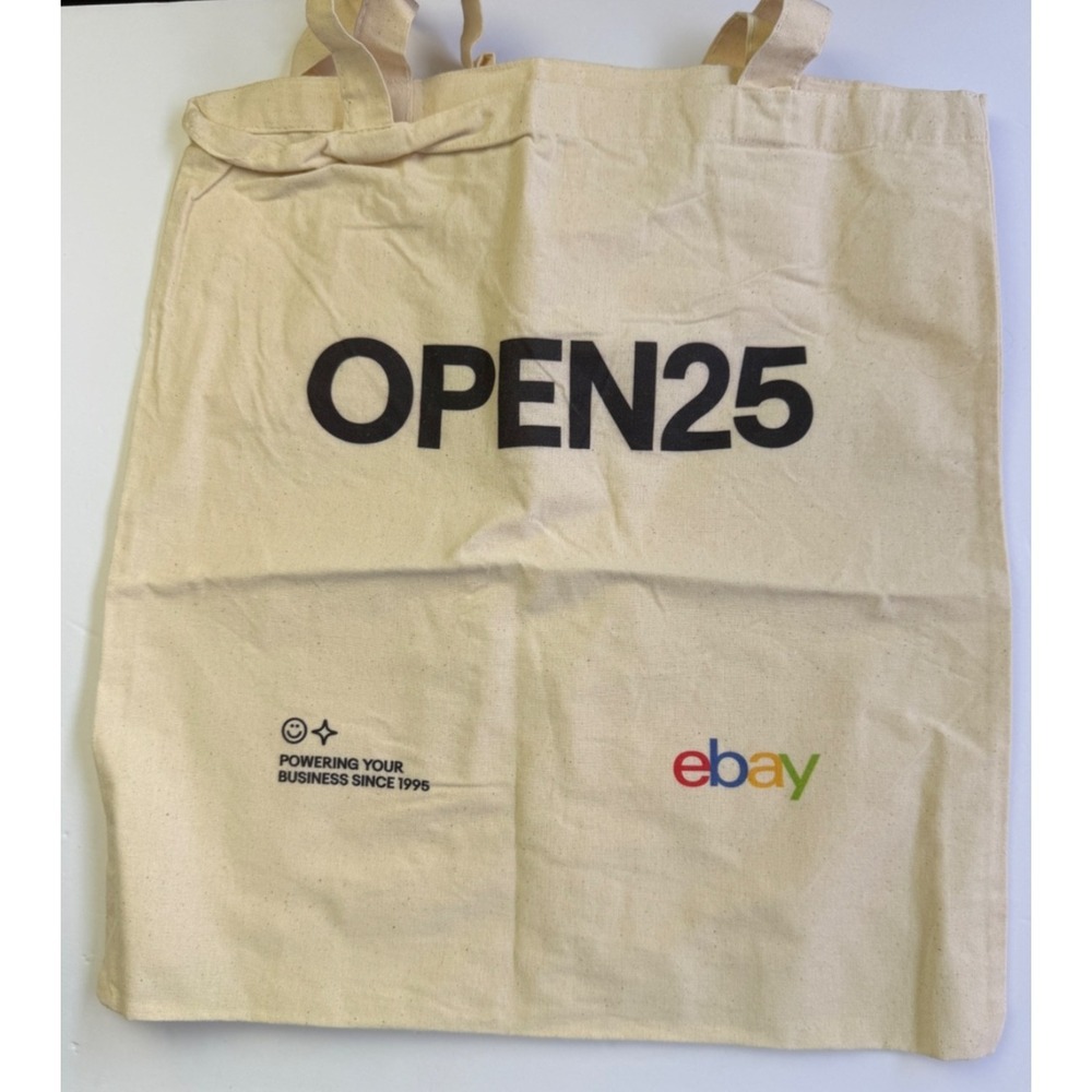 eBay Open 2025 Black Metal‎ Insulated 10" Thermos Bottle New Canvas Tote Bag - Picture 11 of 14